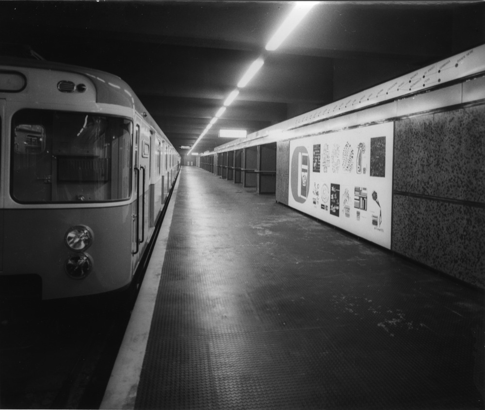 La stazione Amendola-Fiera della metropolitana di Milano, primi anni Sessanta